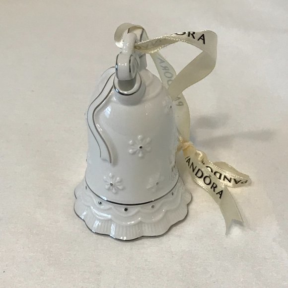 PANDORA 2017 Christmas Bell Ornament New in Box Limited Edition - Picture 4 of 8